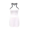 COURRÈGES WHITE CONTRAST SCUBA MINI DRESS - SIZE M