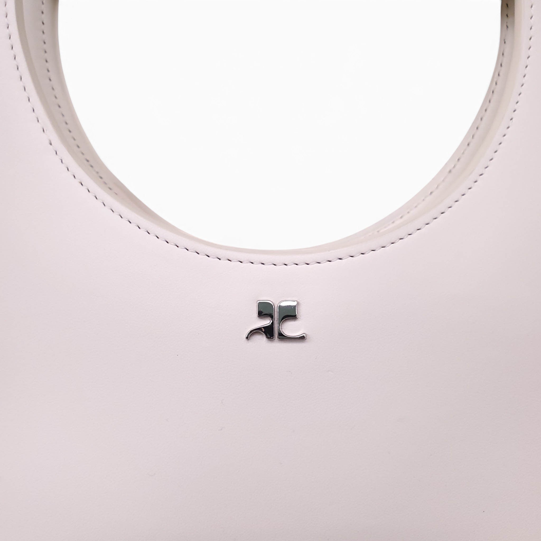 COURRÈGES WHITE 'HOLY' LEATHER BAG