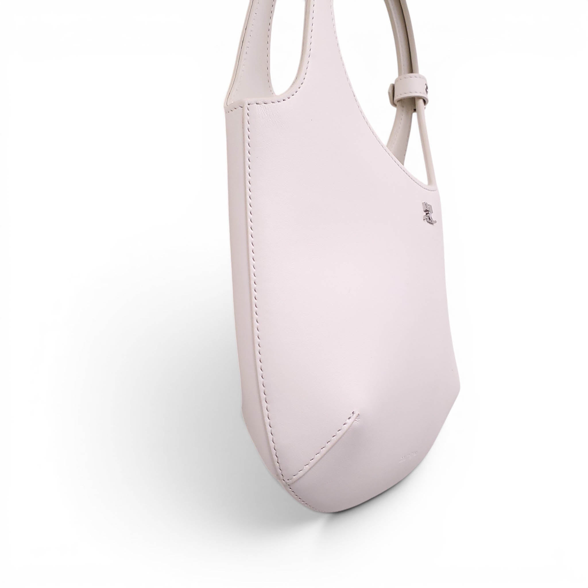 COURRÈGES WHITE 'HOLY' LEATHER BAG