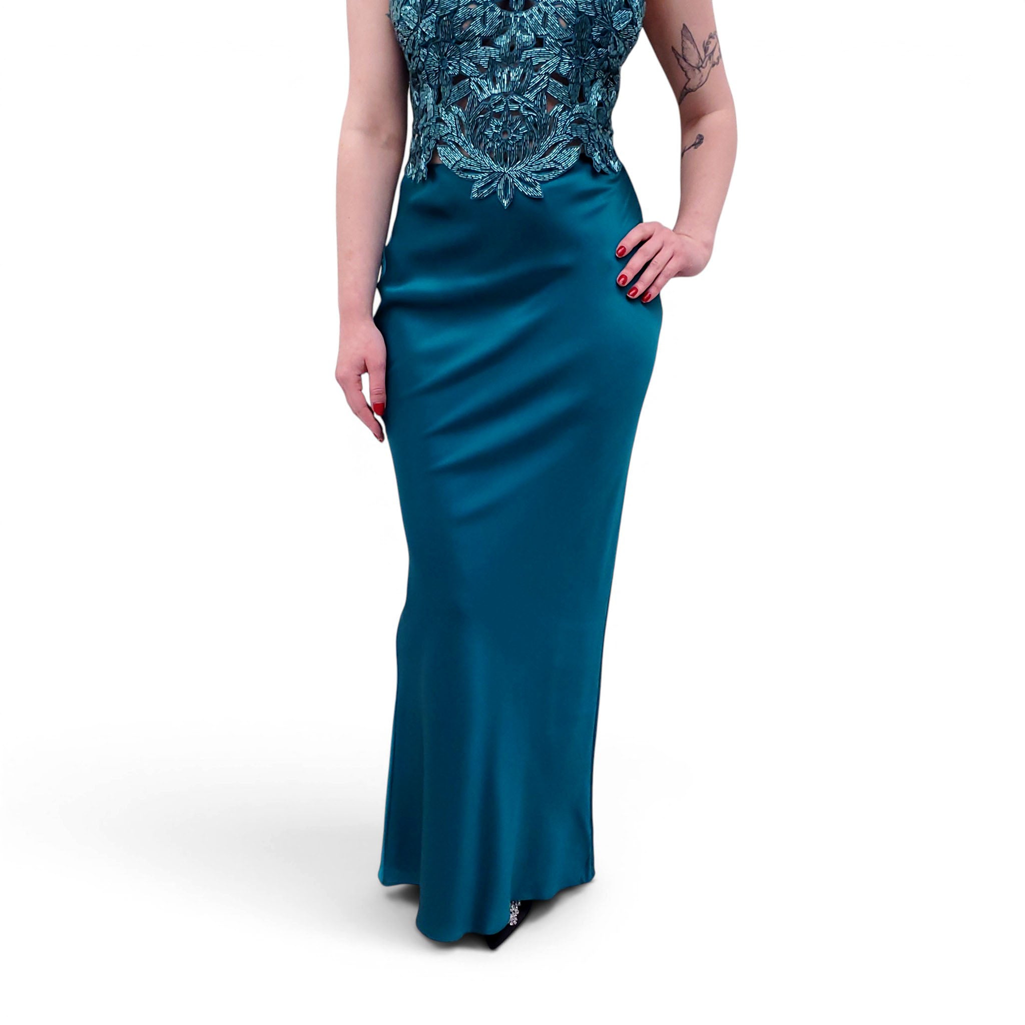 CULT GAIA TEAL 2-PIECE BEADED SET - SIZE S Rewind Couture CULT GAIA TEAL 2-PIECE BEADED SET - SIZE S Rewind Couture