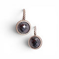 DAVID YURMAN HEMATITE SILVER DROP EARRINGS
