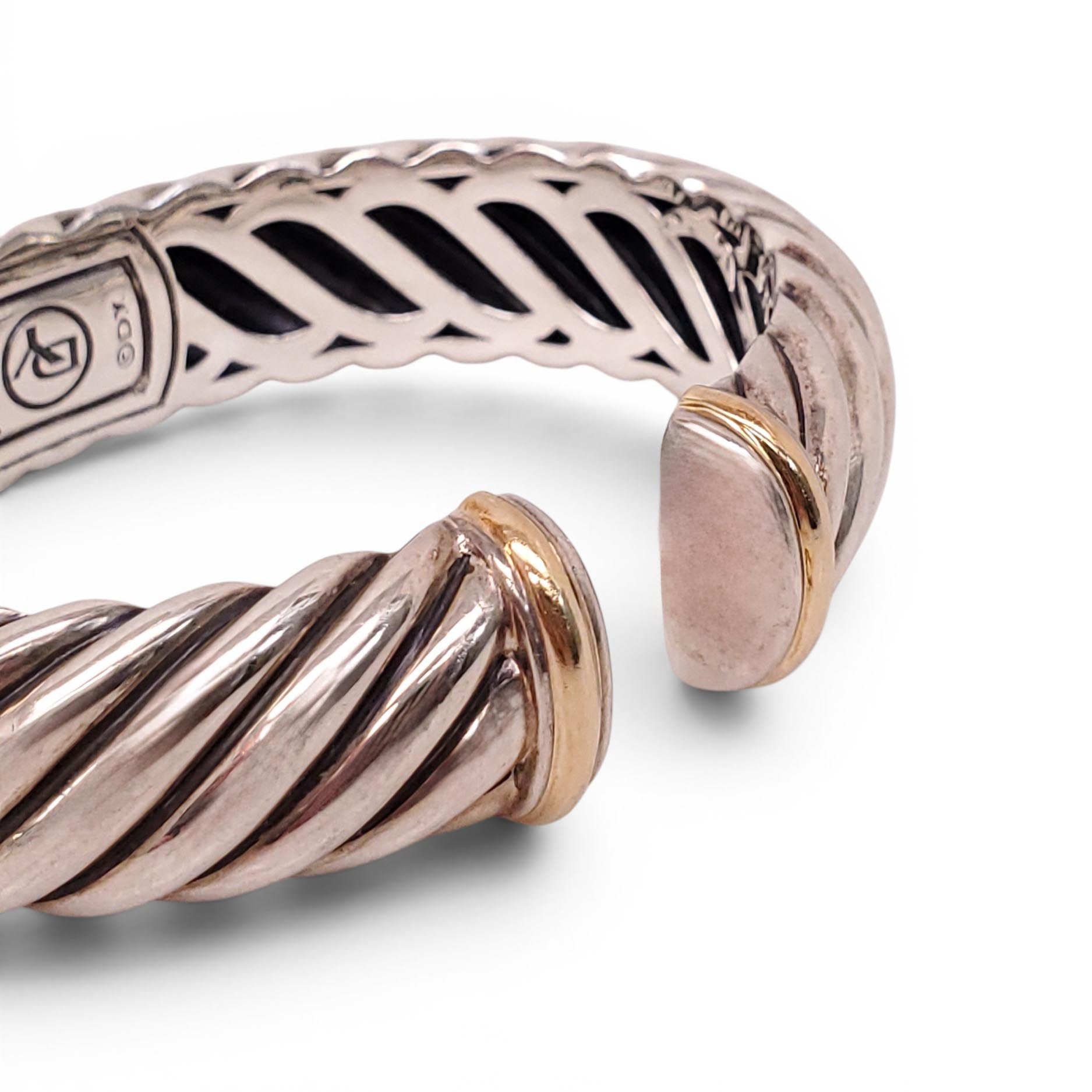 DAVID YURMAN TWO-TONE CUFF BRACELET
