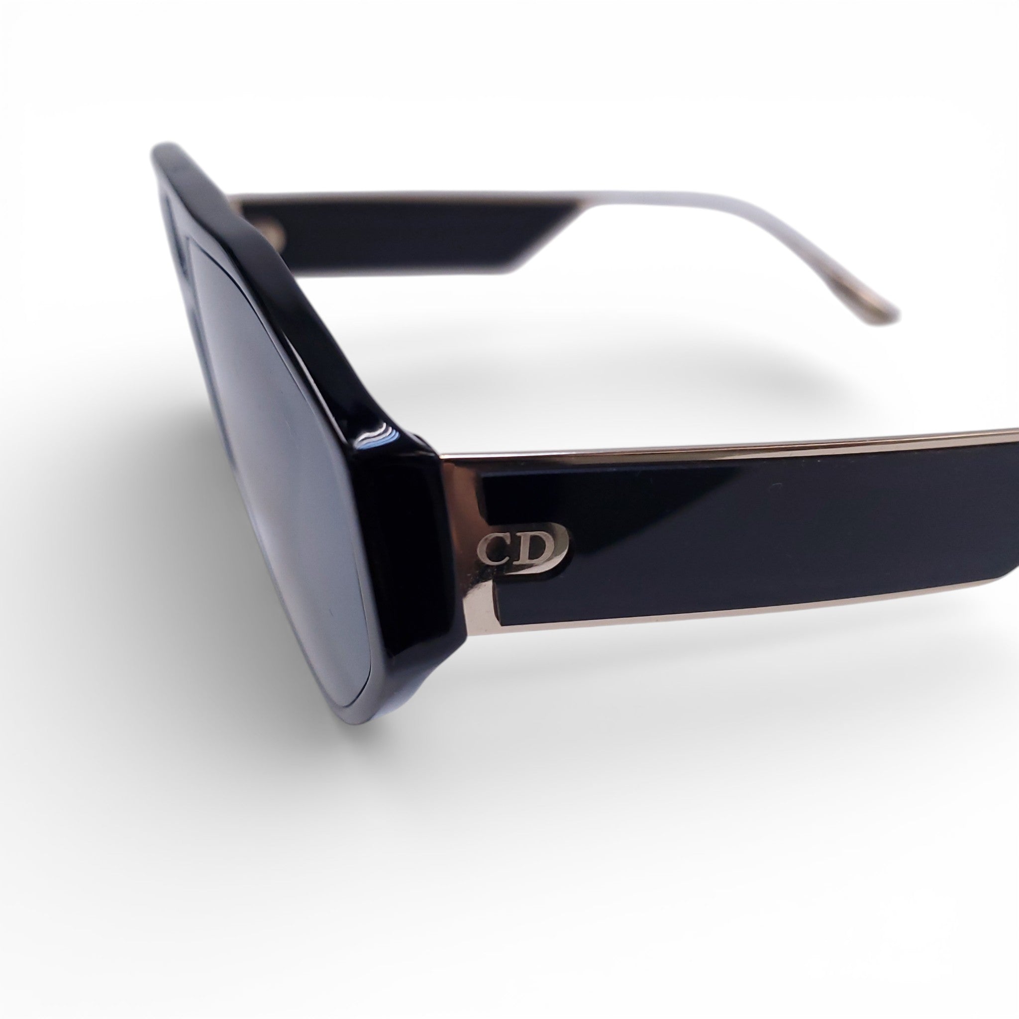 DIOR BLACK AVIATOR SHIELD SUNGLASSES