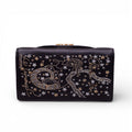 DIOR BLACK LAMBSKIN ZODIAC ARIES CLUTCH