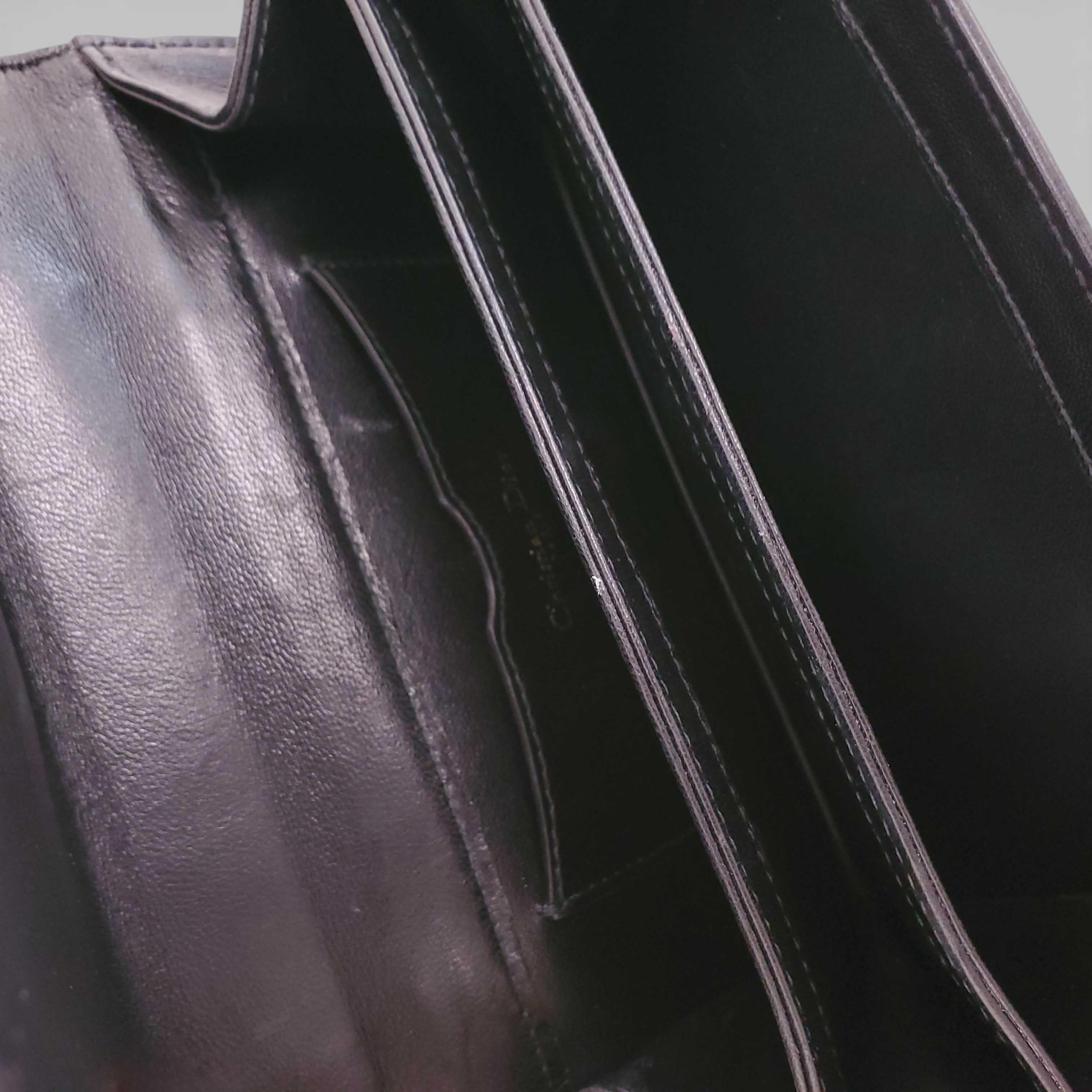 DIOR BLACK LAMBSKIN ZODIAC ARIES CLUTCH