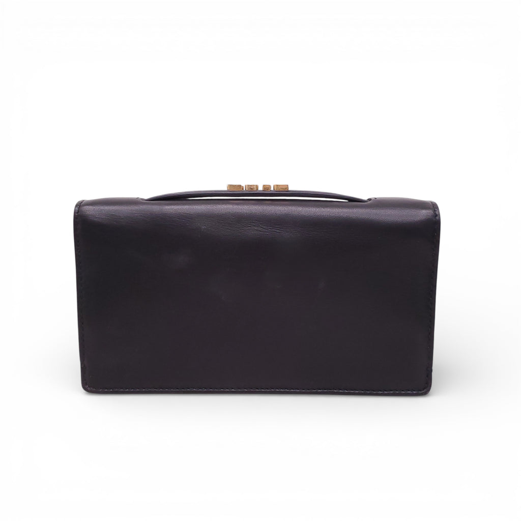 DIOR BLACK LAMBSKIN ZODIAC ARIES CLUTCH