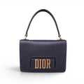 DIOR BLACK LOGO SHOULDER BAG