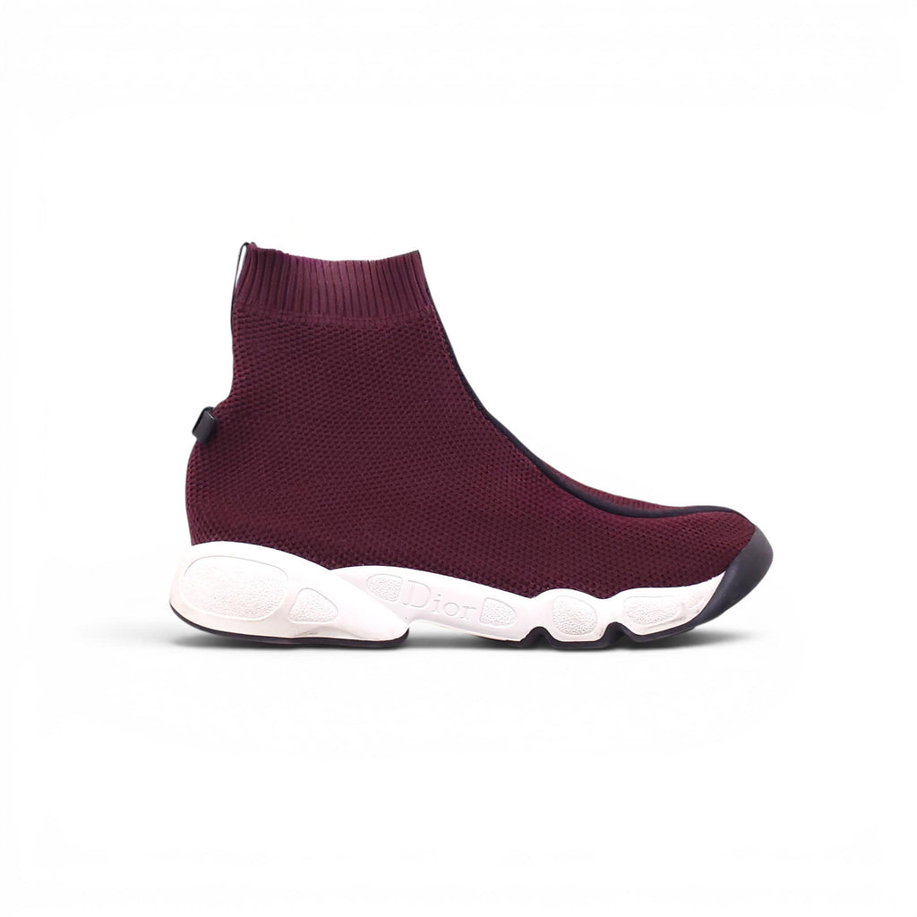 DIOR BURGUNDY SNEAKERS - SIZE 37.5