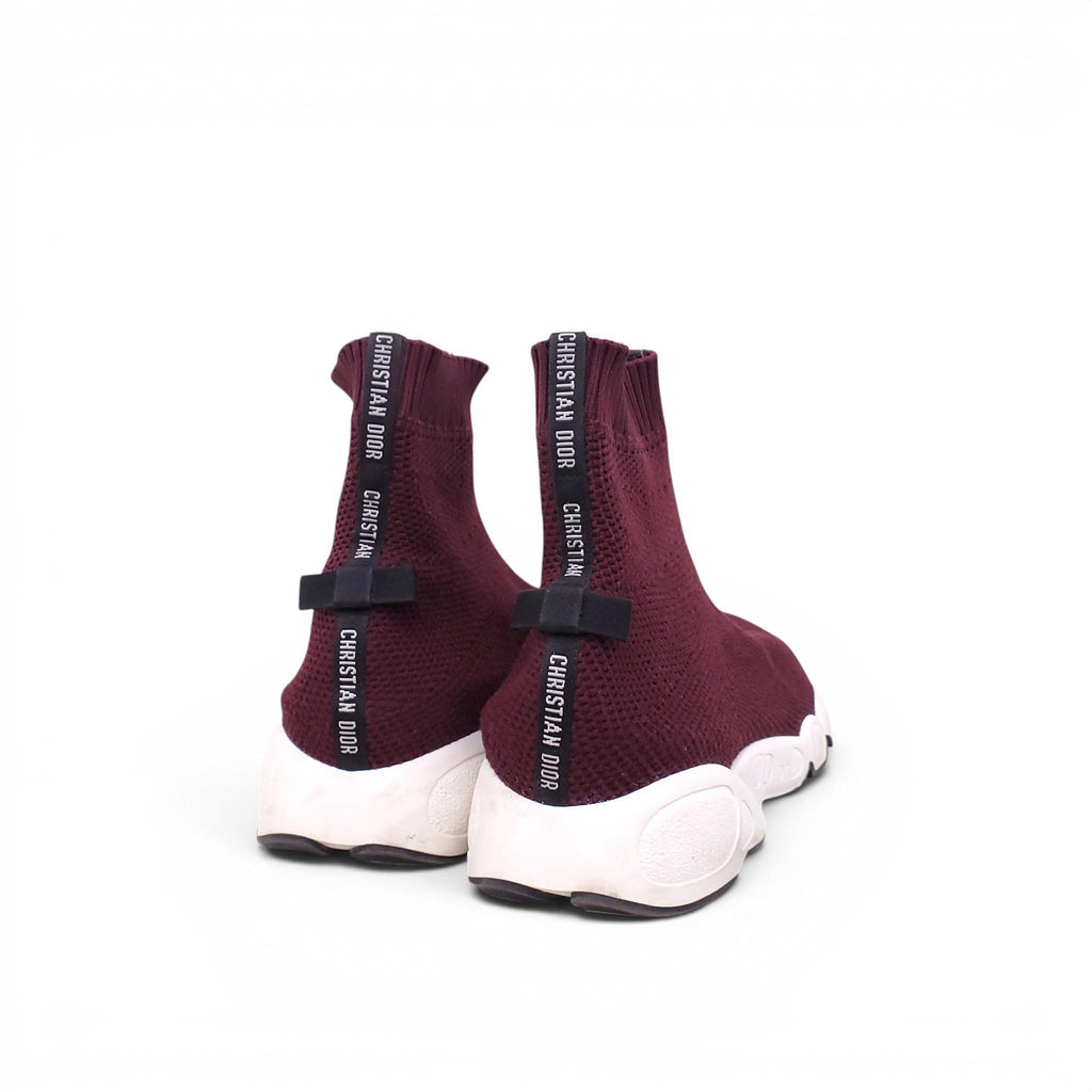 DIOR BURGUNDY SNEAKERS - SIZE 37.5