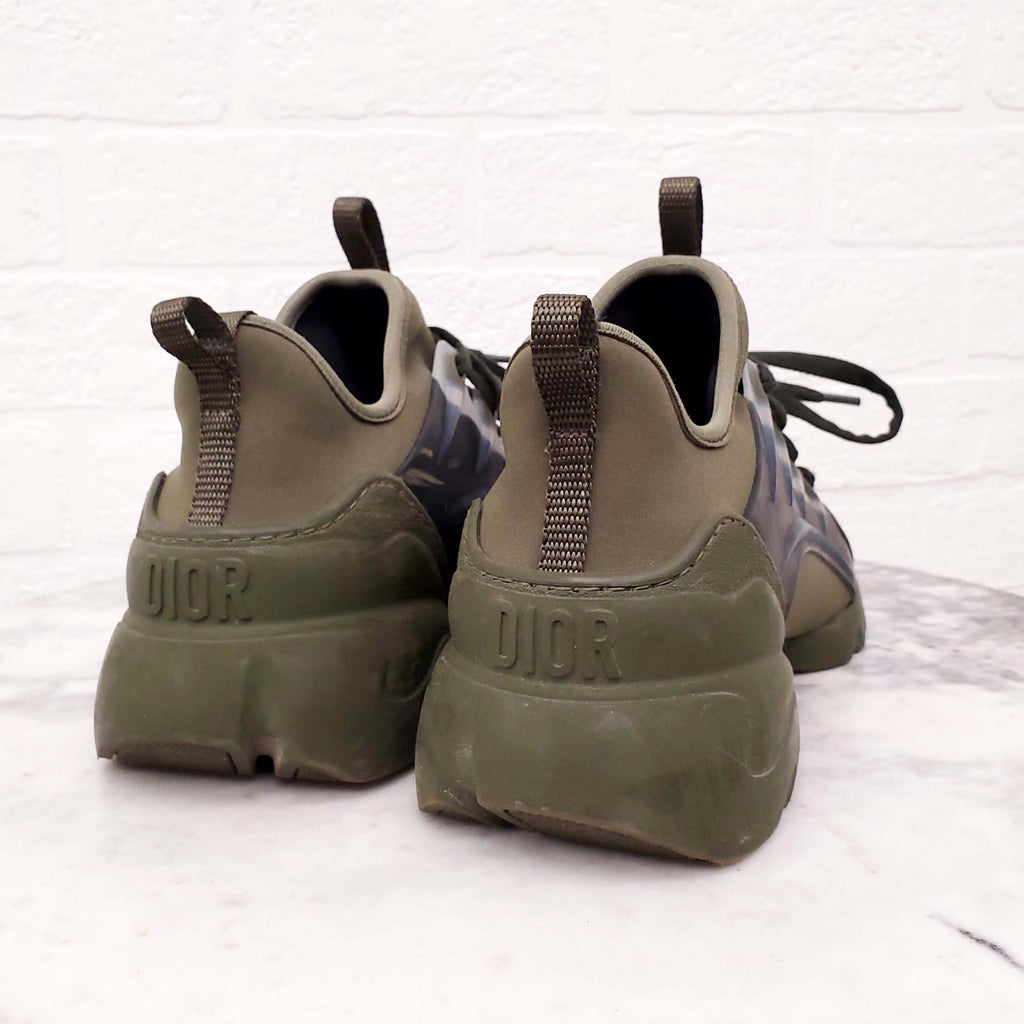 DIOR D- CONNECT GREEN SNEAKERS - SIZE 37