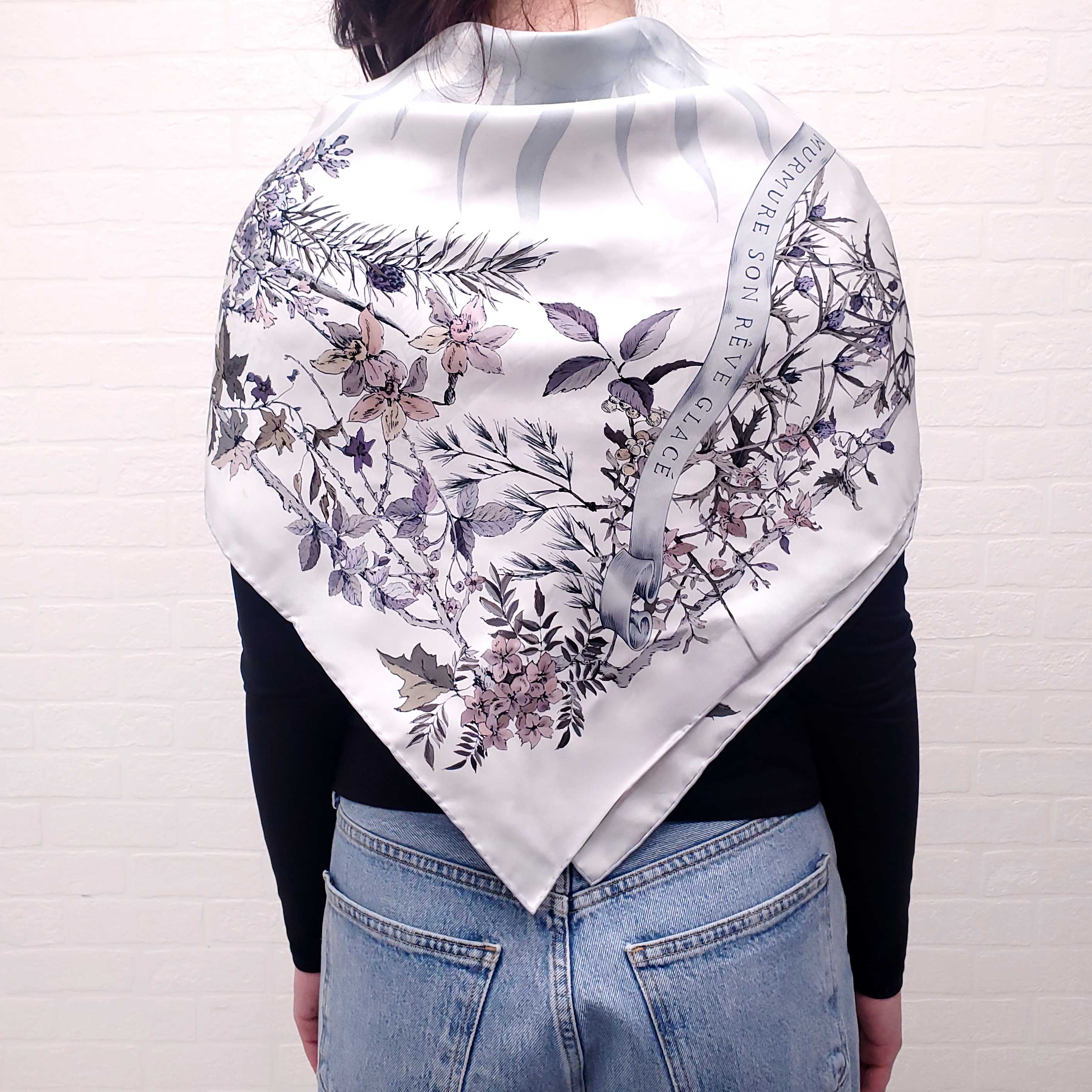 CHRISTIAN DIOR FLORAL SCARF