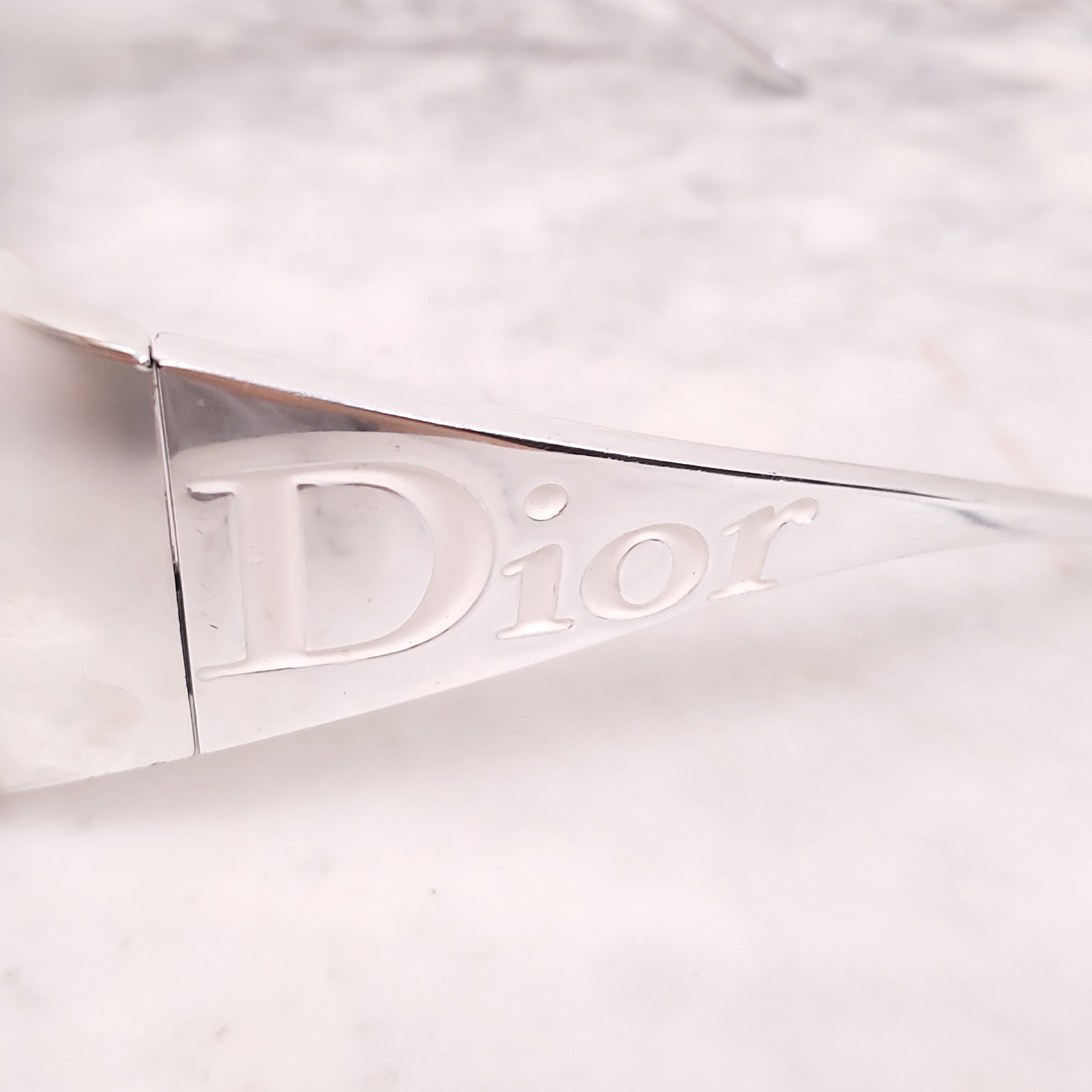 DIOR JOHN GALLIANO 'GAUCHO' SILVER LOGO SUNGLASSES