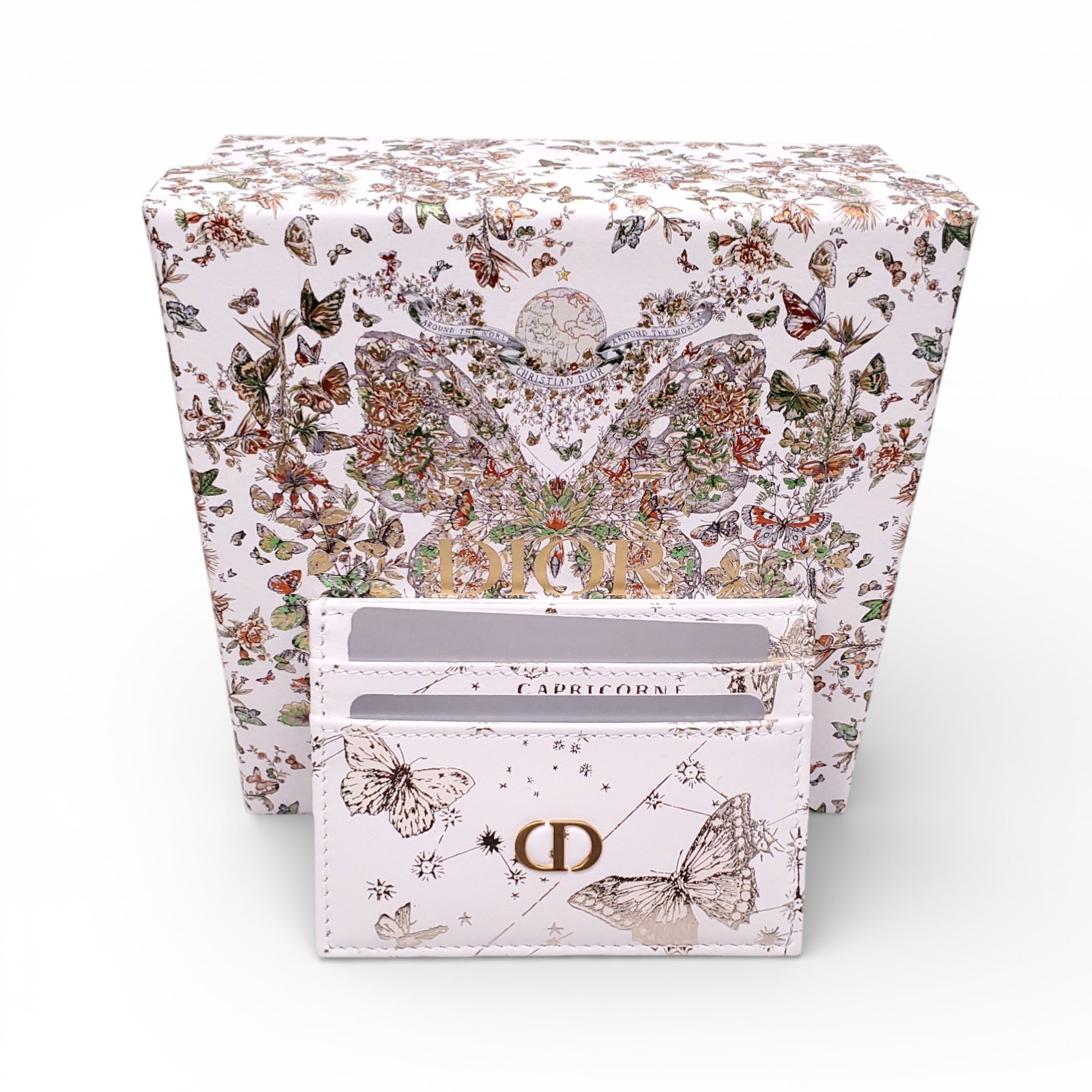 DIOR LEATHER CAPRICORN CARDHOLDER