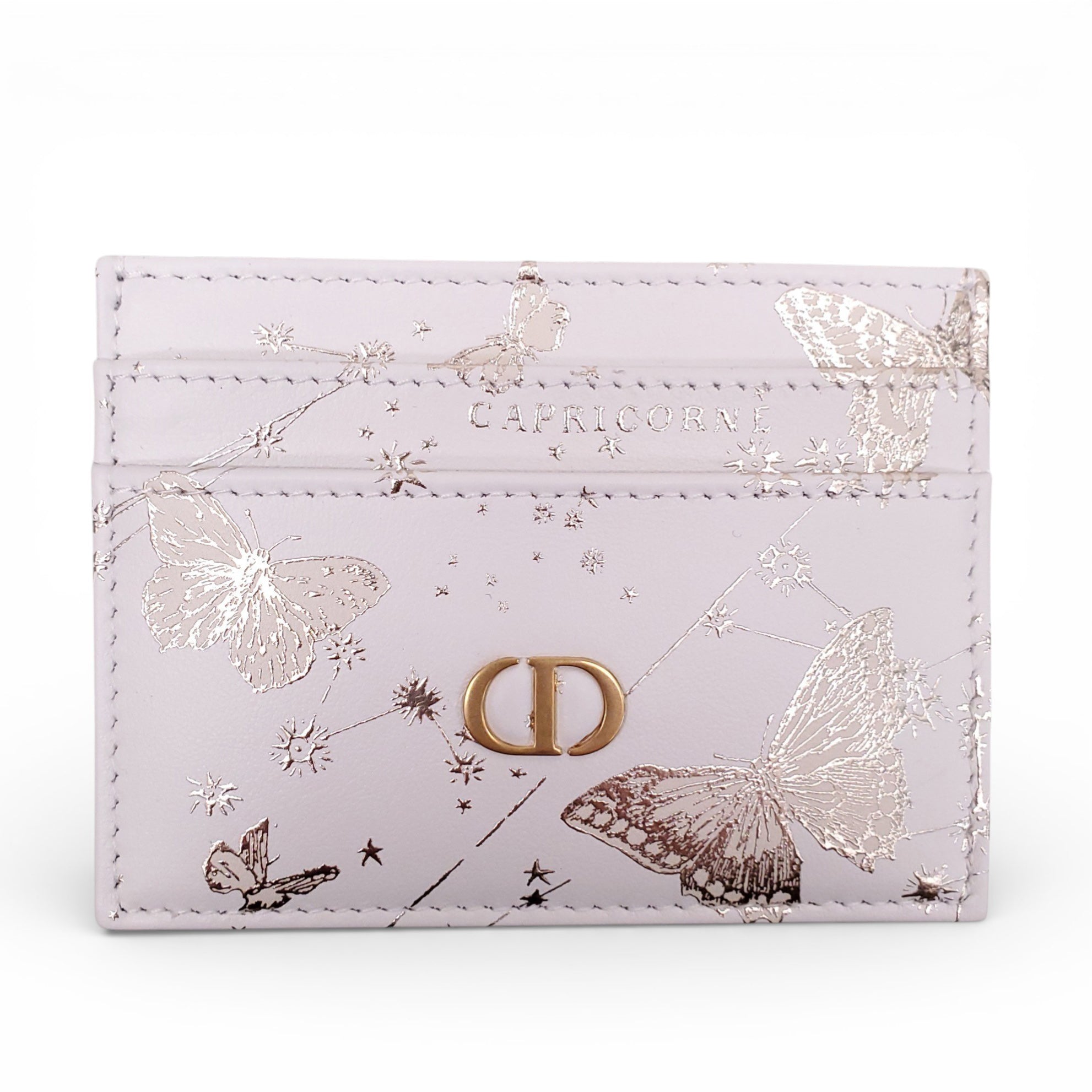 DIOR LEATHER CAPRICORN CARDHOLDER