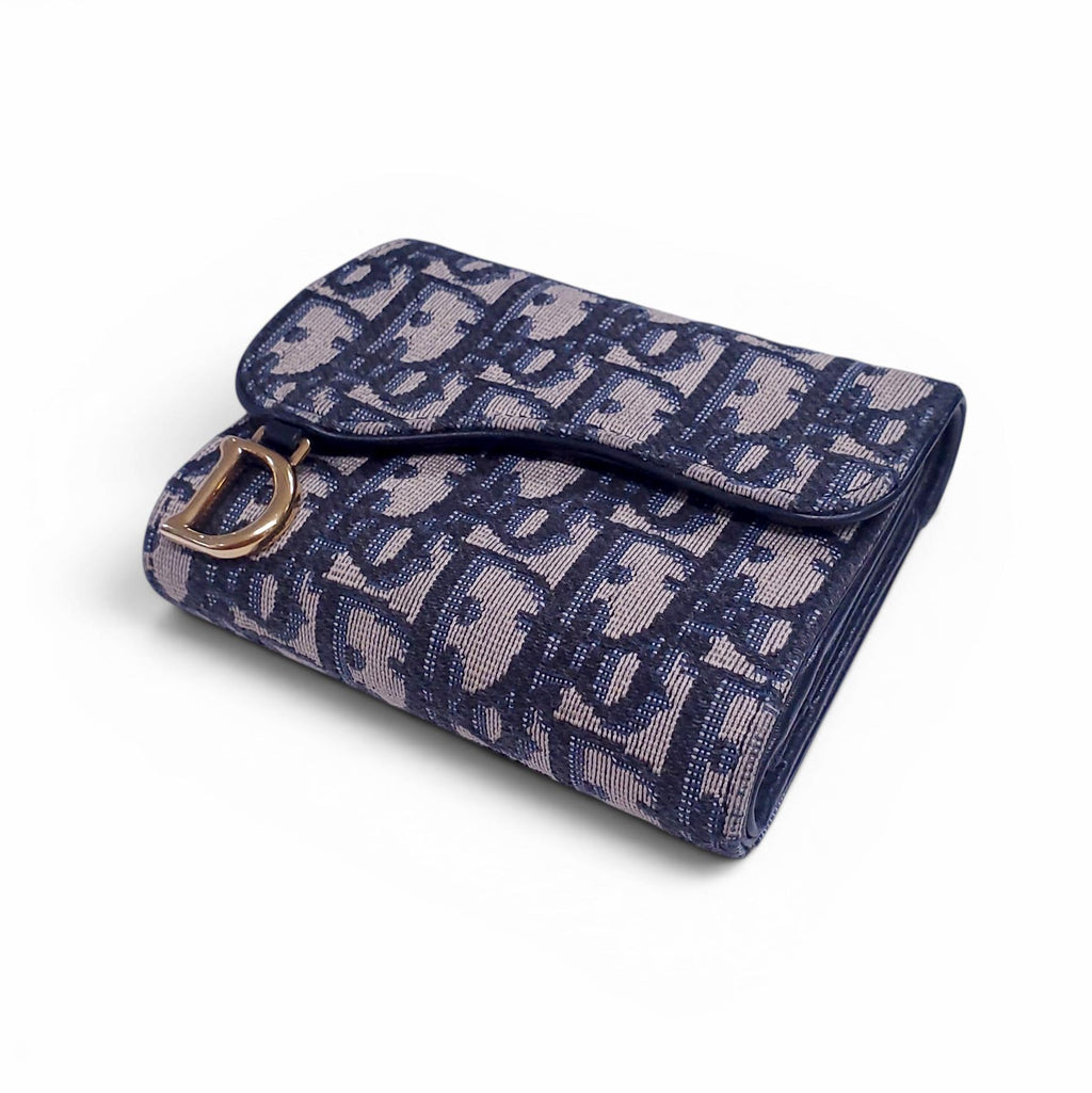 DIOR LOGO MINI SADDLE WALLET