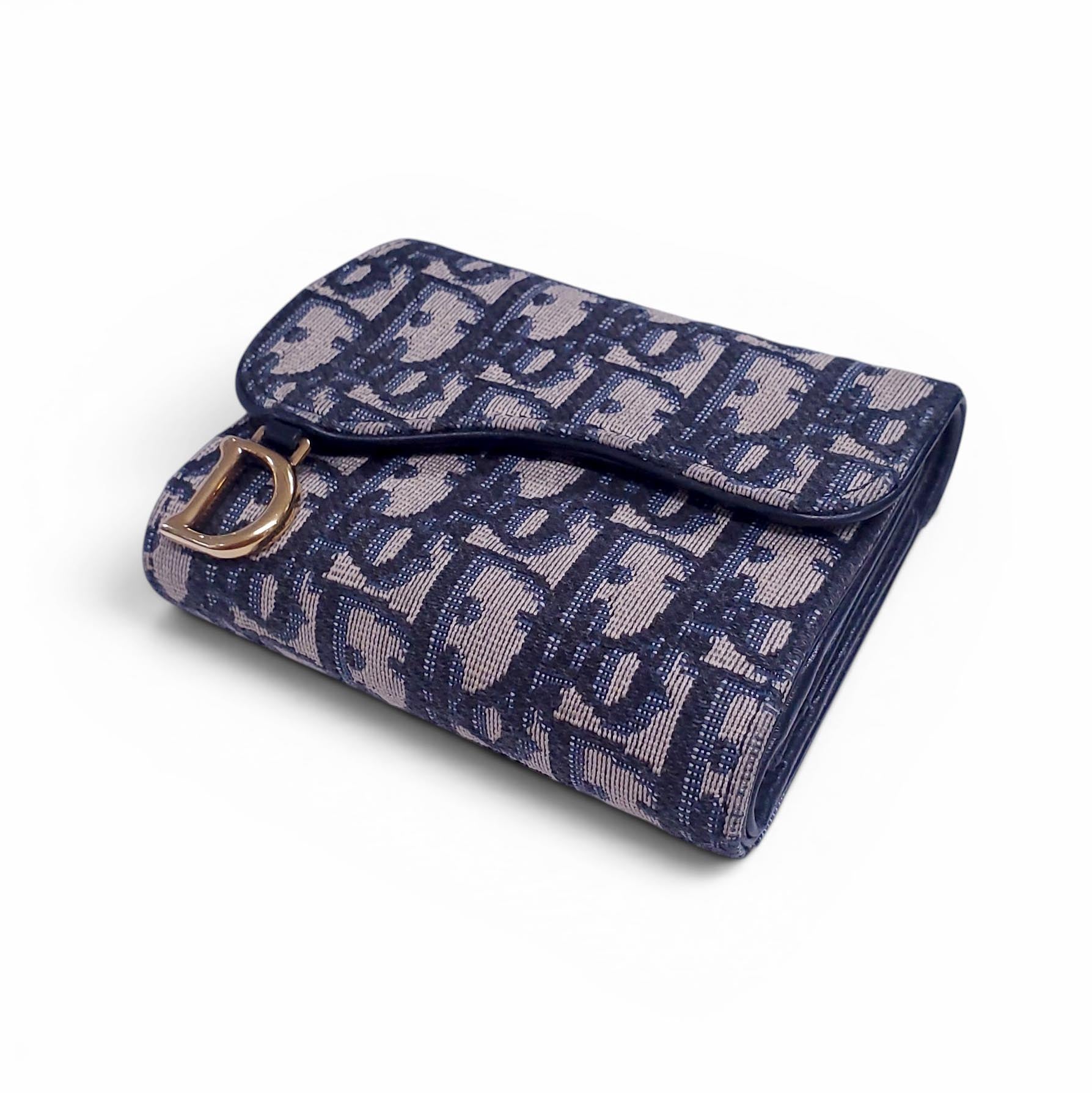 DIOR LOGO MINI SADDLE WALLET