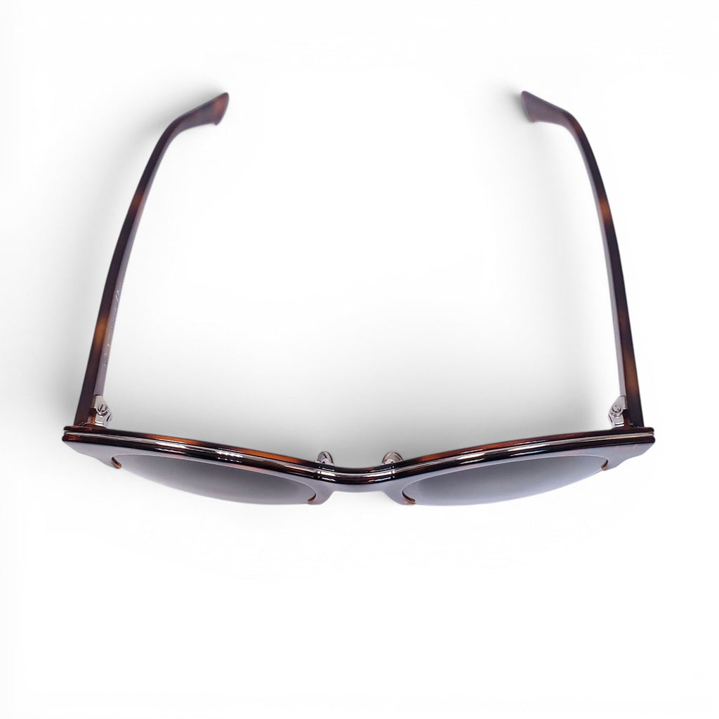 DIOR ROUND METAL SUNGLASSES WITH TORTOISE DETAIL