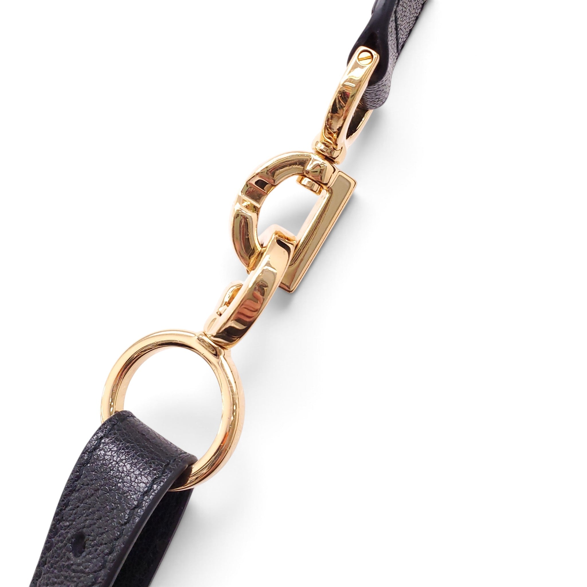 DIOR SMALL D-JOURNEY BLACK LEATHER BAG