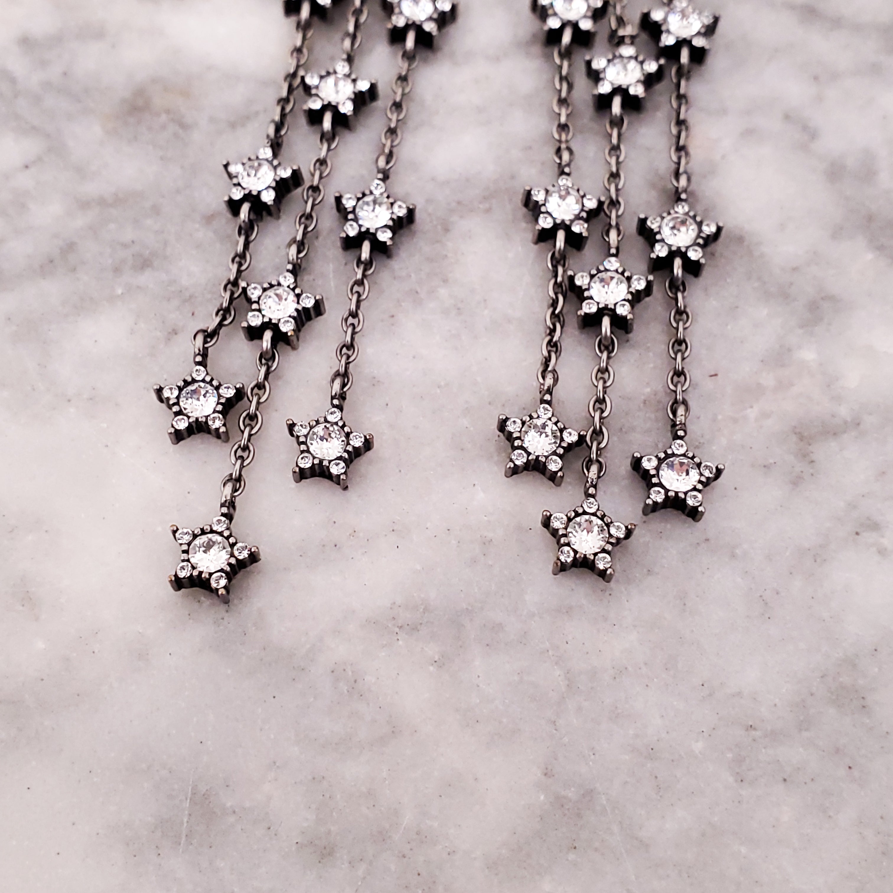 DIOR STAR DROP EARRINGS
