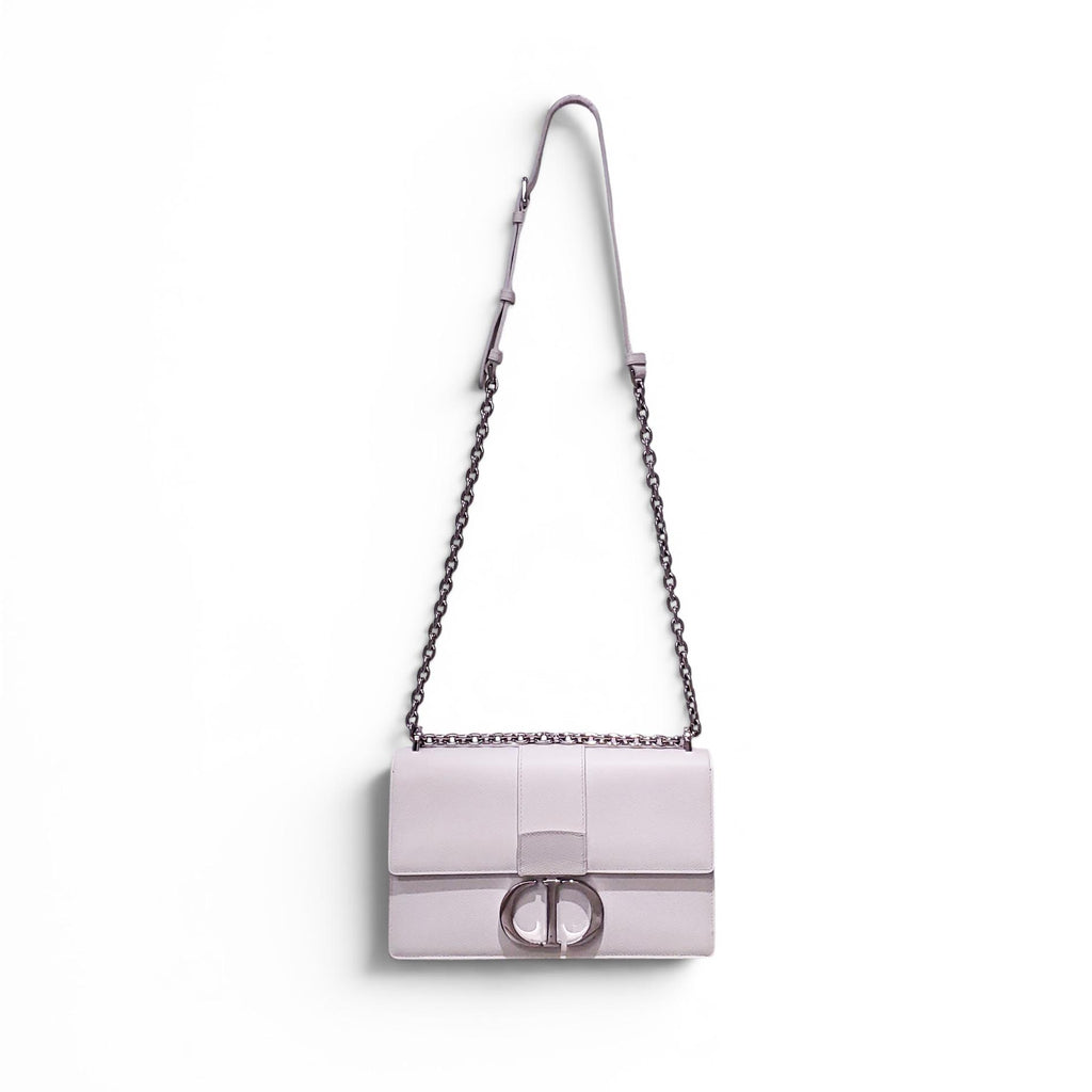 DIOR WHITE SHOULDER BAG WITH SILVER LOGO