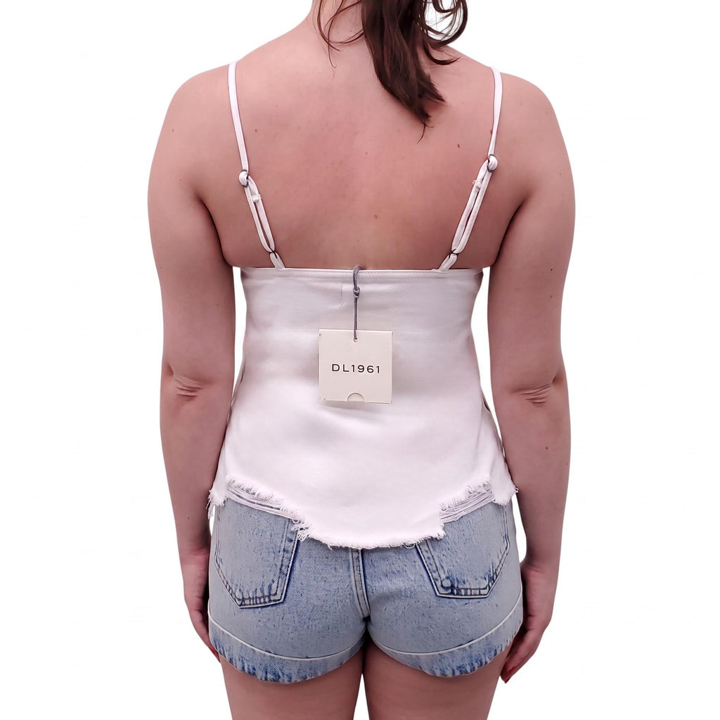 DL1961 WHITE TANK TOP - SIZE XS