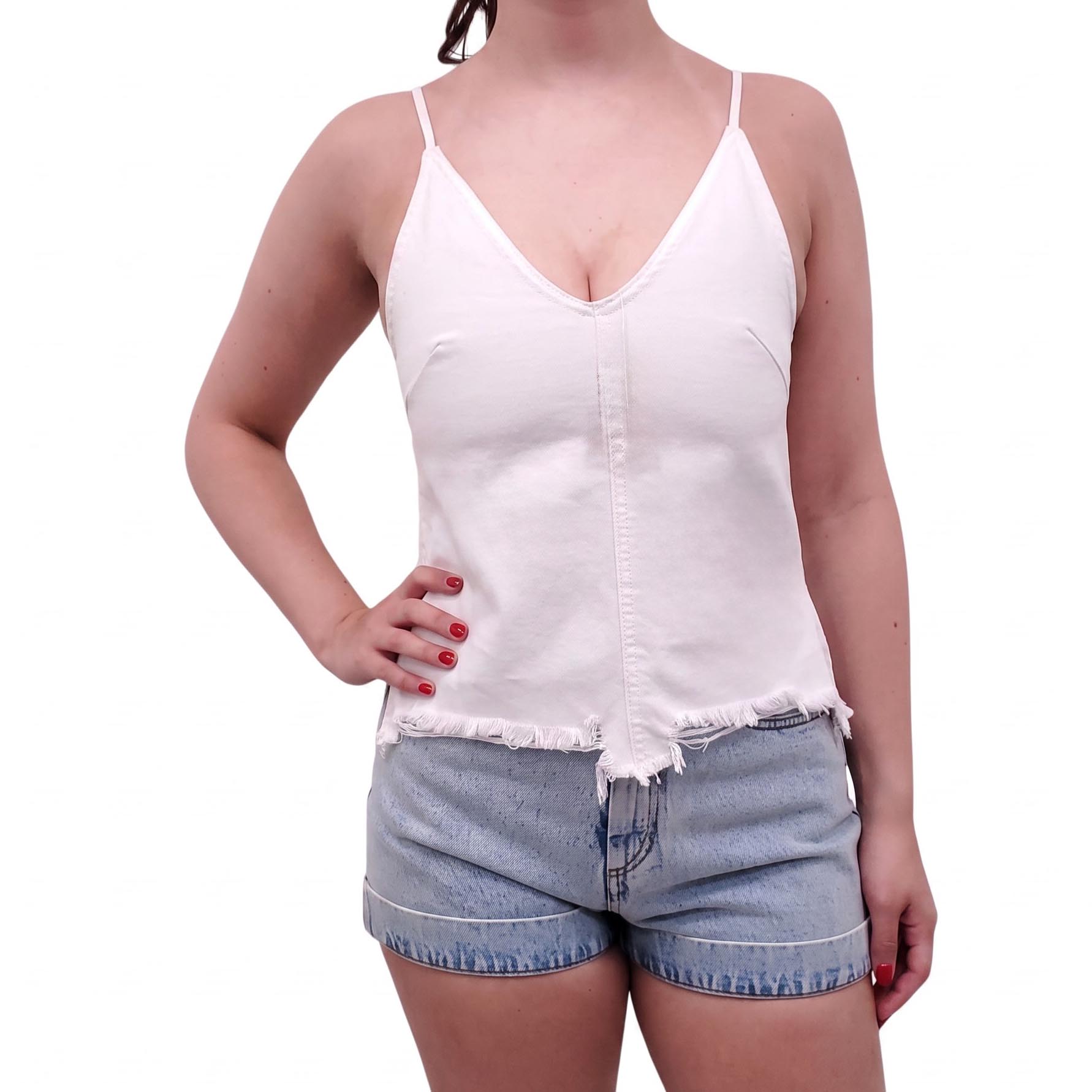 DL1961 WHITE TANK TOP - SIZE XS