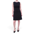 DOLCE & GABBANA BLACK A-LINE DRESS - SIZE 40