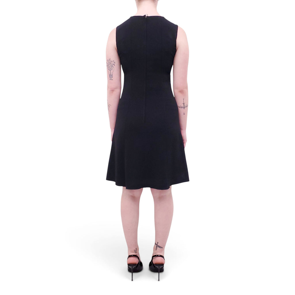 DOLCE & GABBANA BLACK A-LINE DRESS - SIZE 40