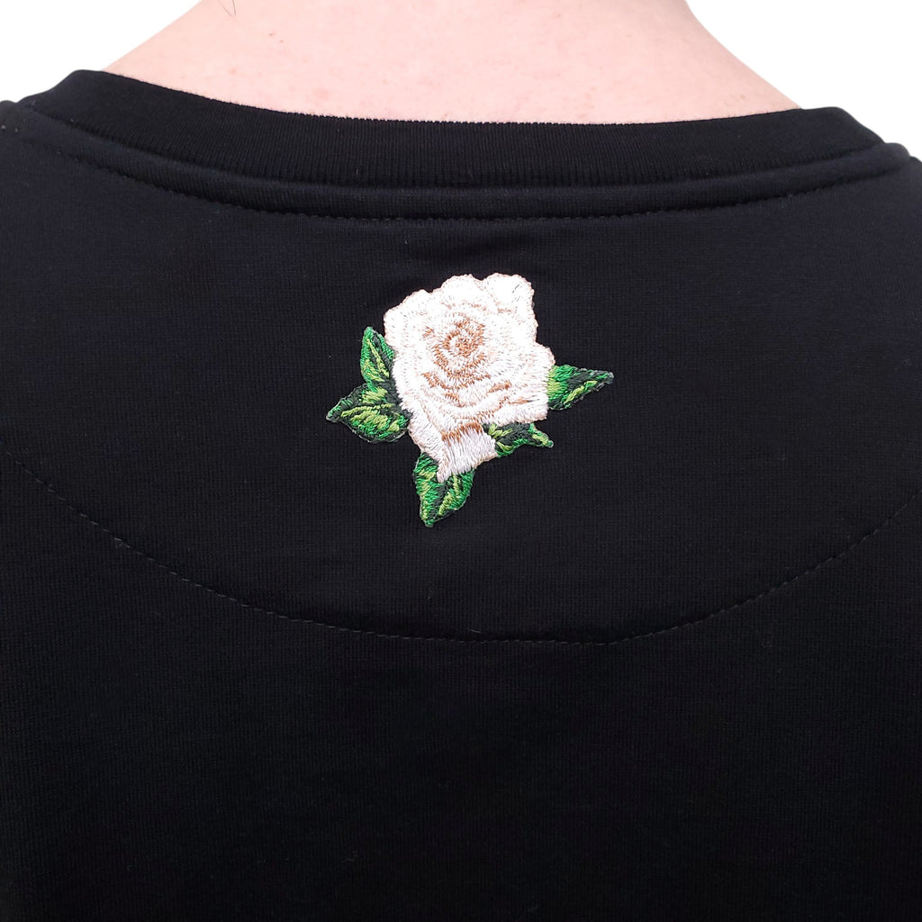 DOLCE & GABBANA BLACK GRAPHIC LOGO T-SHIRT - SIZE 11/12 (WOMENS XXS)