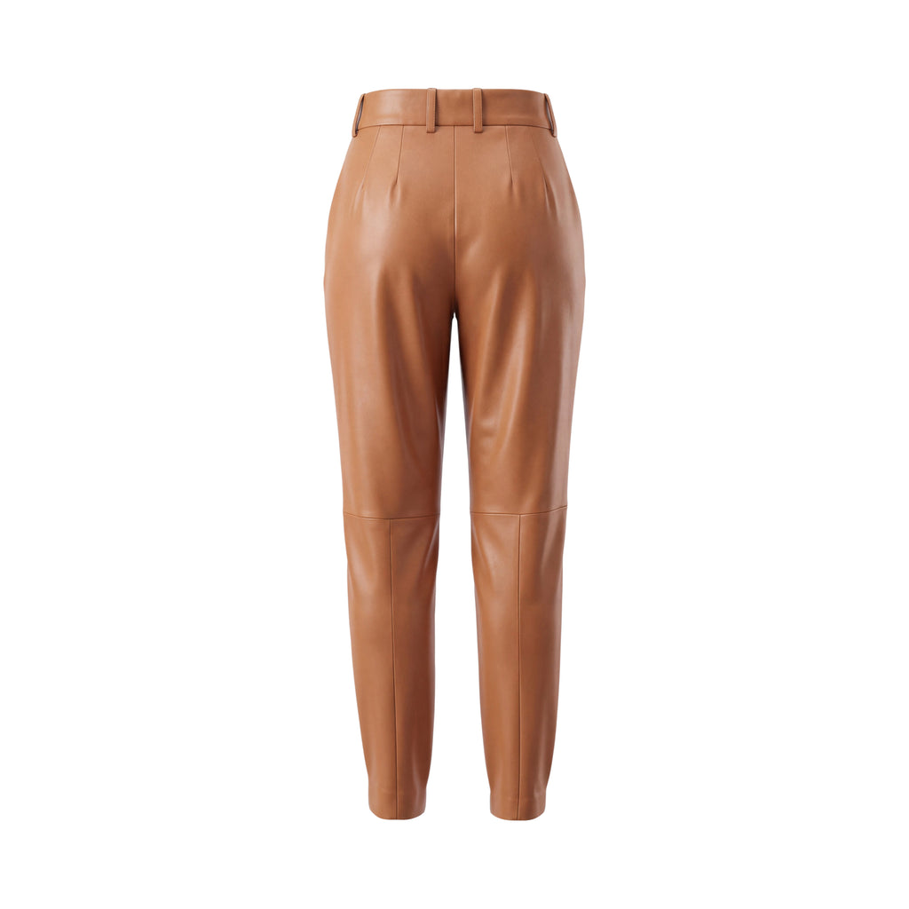 DOLCE & GABBANA LAMBSKIN LEATHER BALLOON TROUSERS - SIZE 42