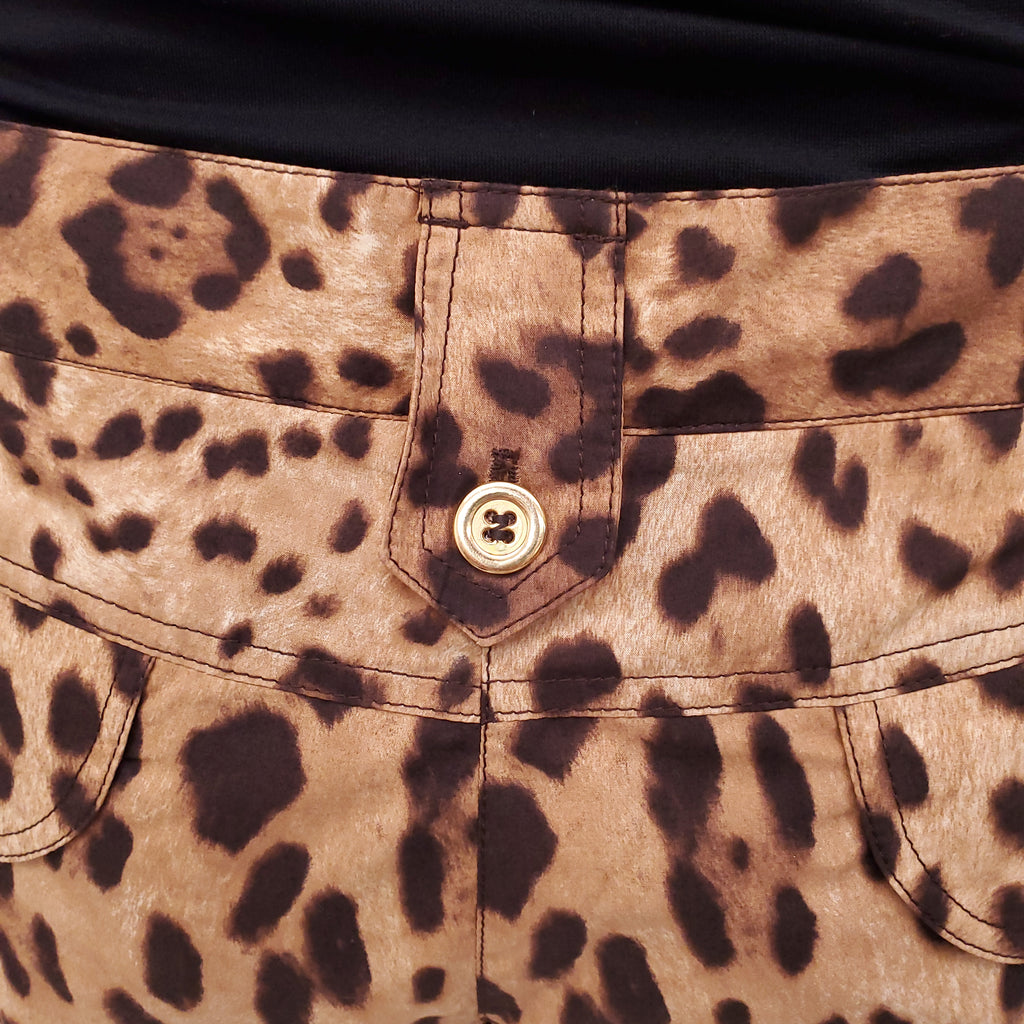 DOLCE & GABBANA LEOPARD TROUSERS - SIZE 44