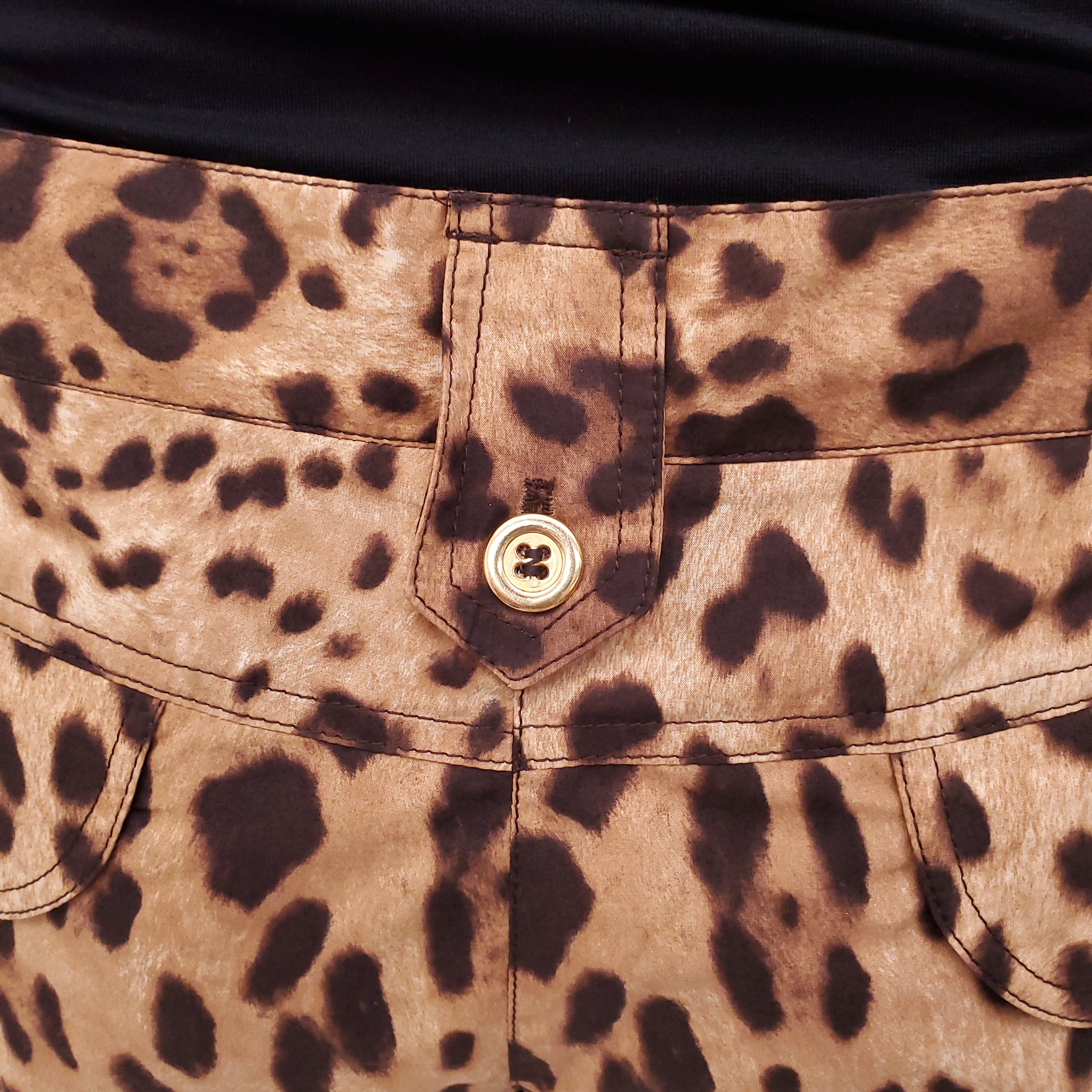 DOLCE & GABBANA LEOPARD TROUSERS - SIZE 44