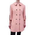 DOLCE & GABBANA PINK BROCADE JACKET WITH CRYSTAL BUTTONS - SIZE 42