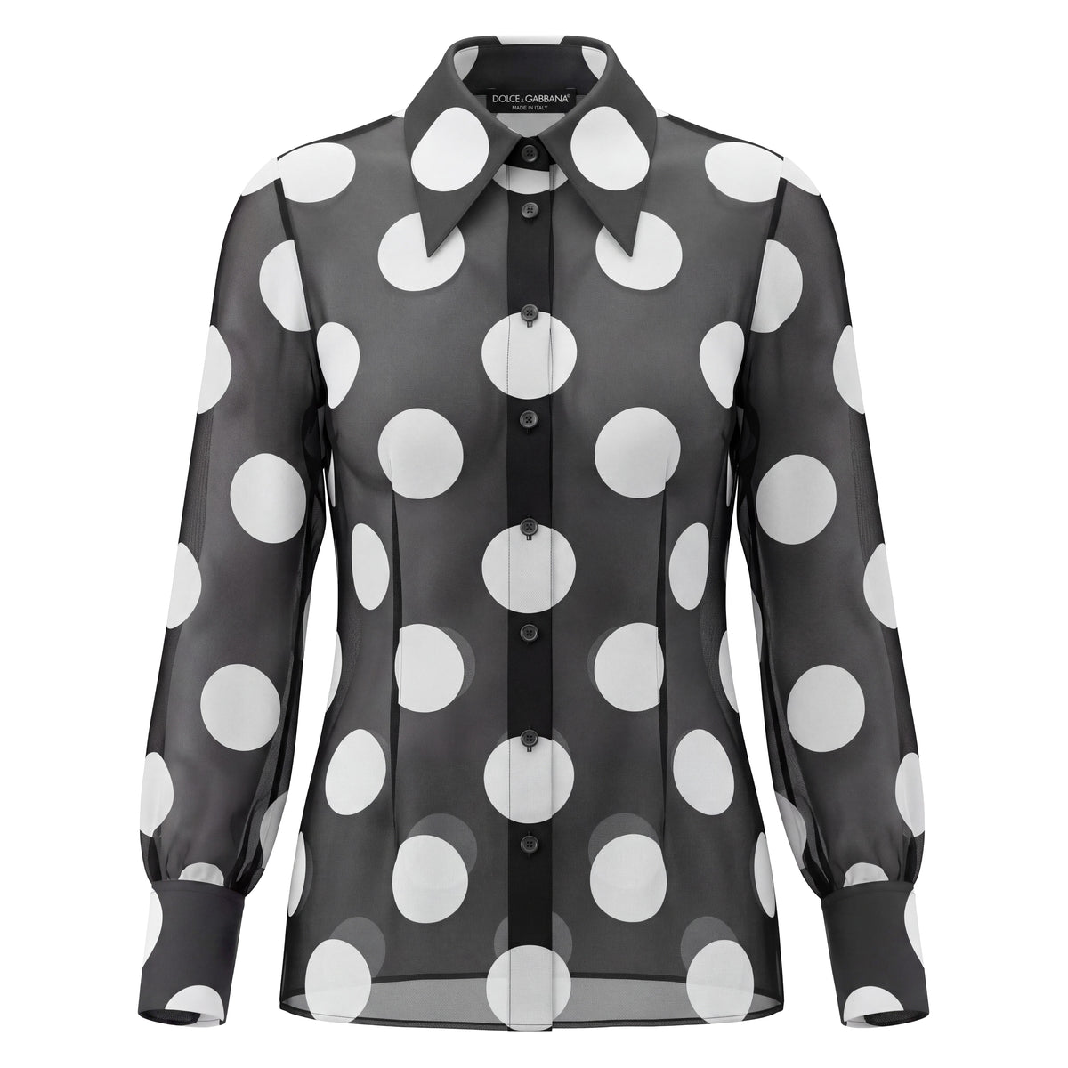 DOLCE & GABBANA POLKA DOT BLOUSE - SIZE 38
