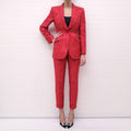 DOLCE & GABBANA RED ANGEL TUXEDO - SIZE 38