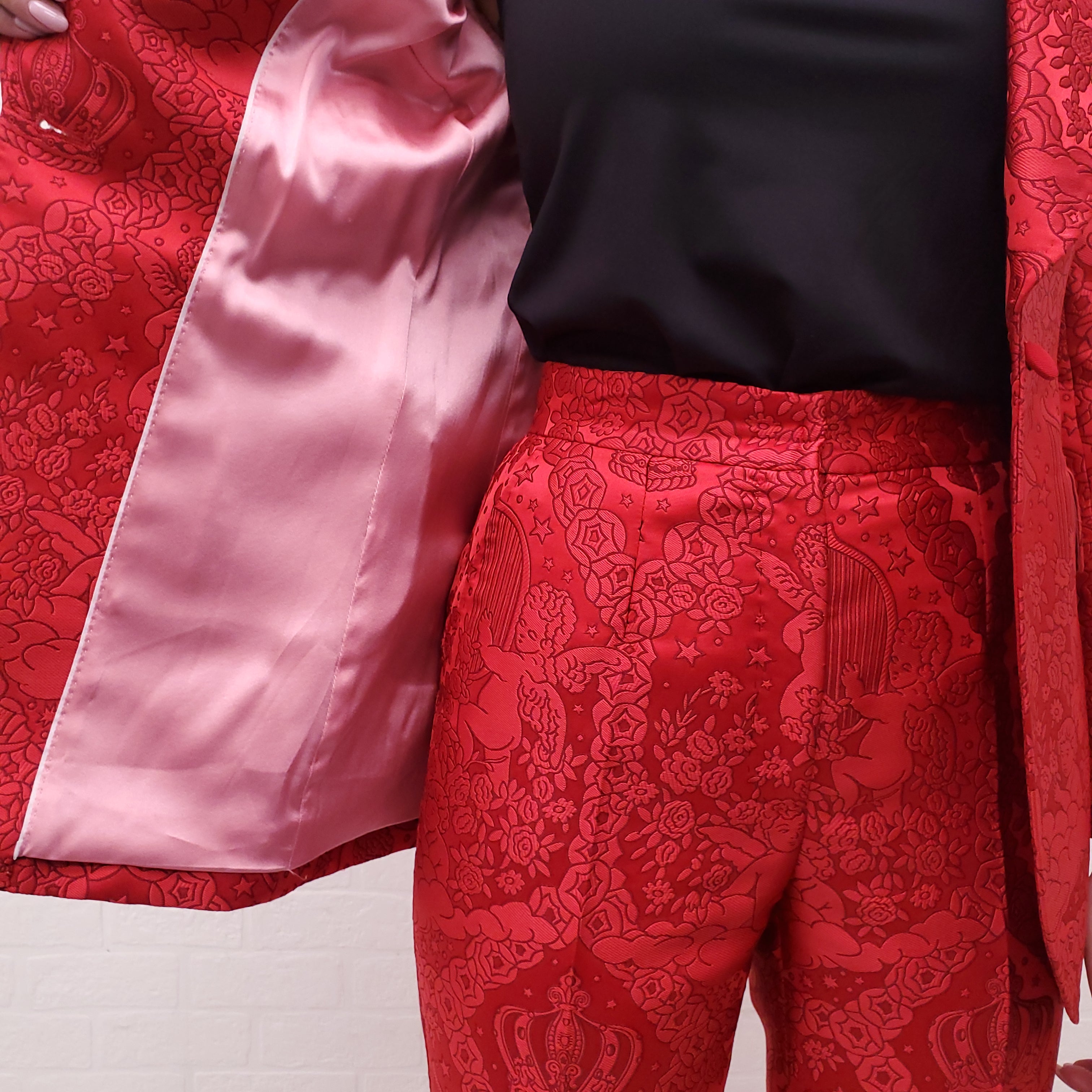 DOLCE & GABBANA RED ANGEL TUXEDO - SIZE 38