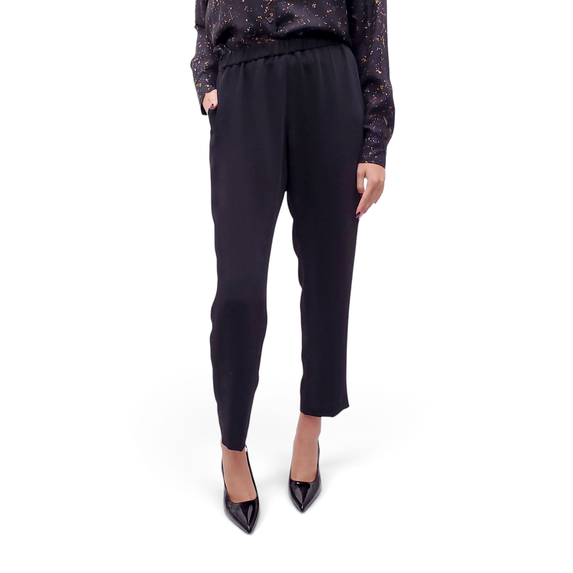 DRIES VAN NOTEN BLACK TROUSERS - SIZE 42