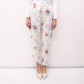 DRIES VAN NOTEN FLORAL CREAM PANTS - SIZE 40