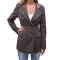 DRIES VAN NOTEN KHAKI PLAID JACKET - SIZE 36