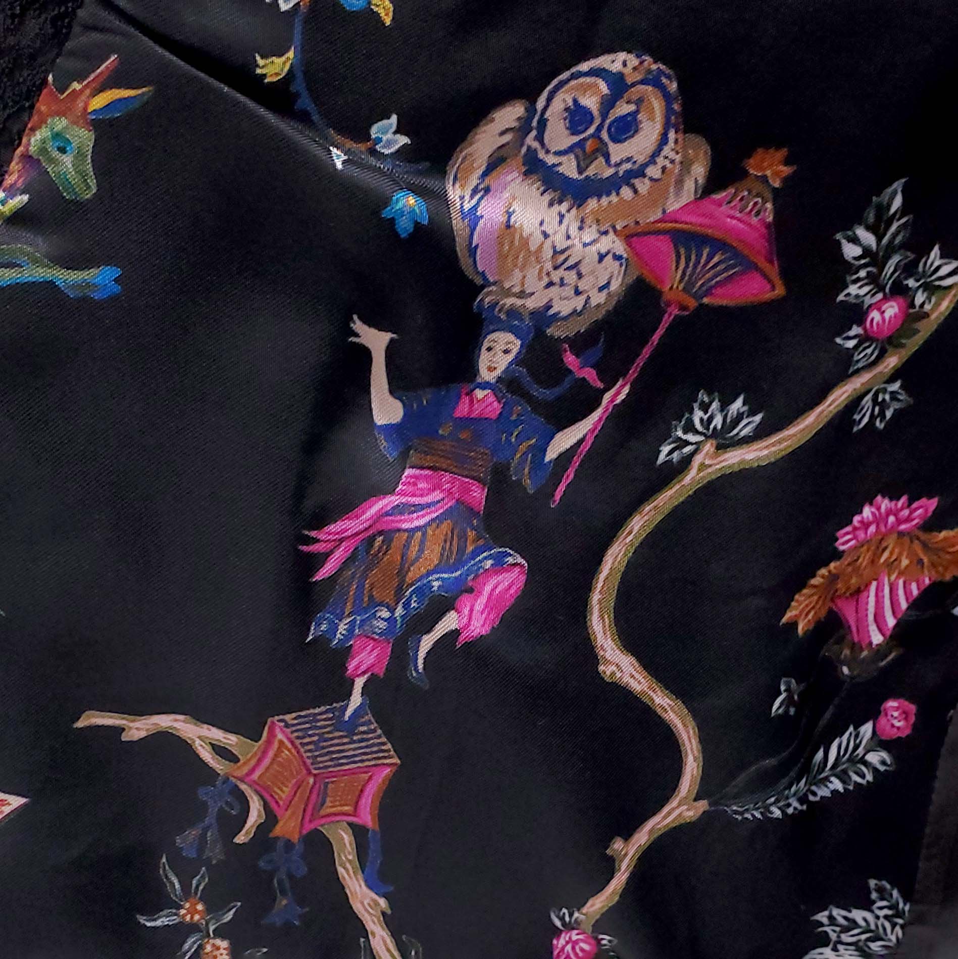 ETRO BLACK BROCADE JACKET WITH GOLD DETAILS - SIZE 46