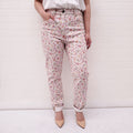 ETRO WHITE FLORAL AND PAISLEY JEANS - SIZE 30