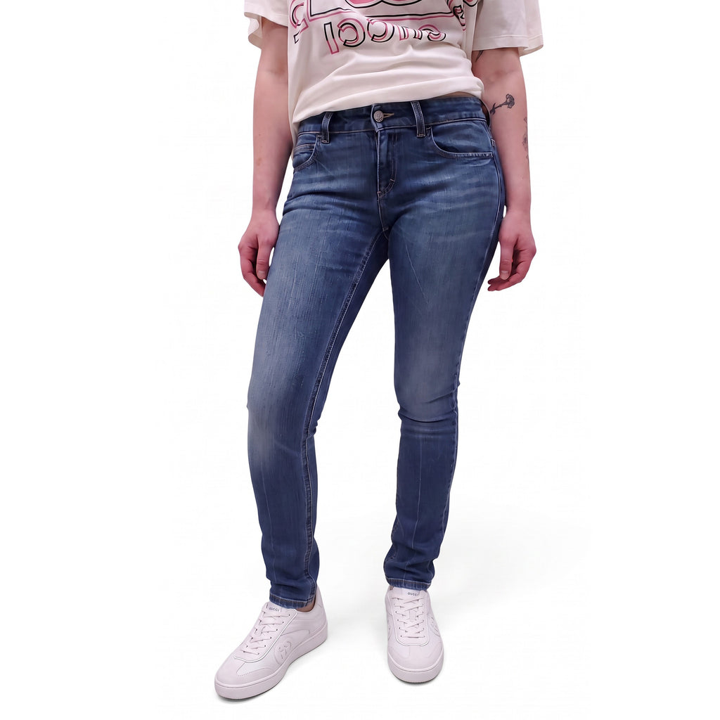GUCCI BLUE SKINNY JEANS - SIZE 38