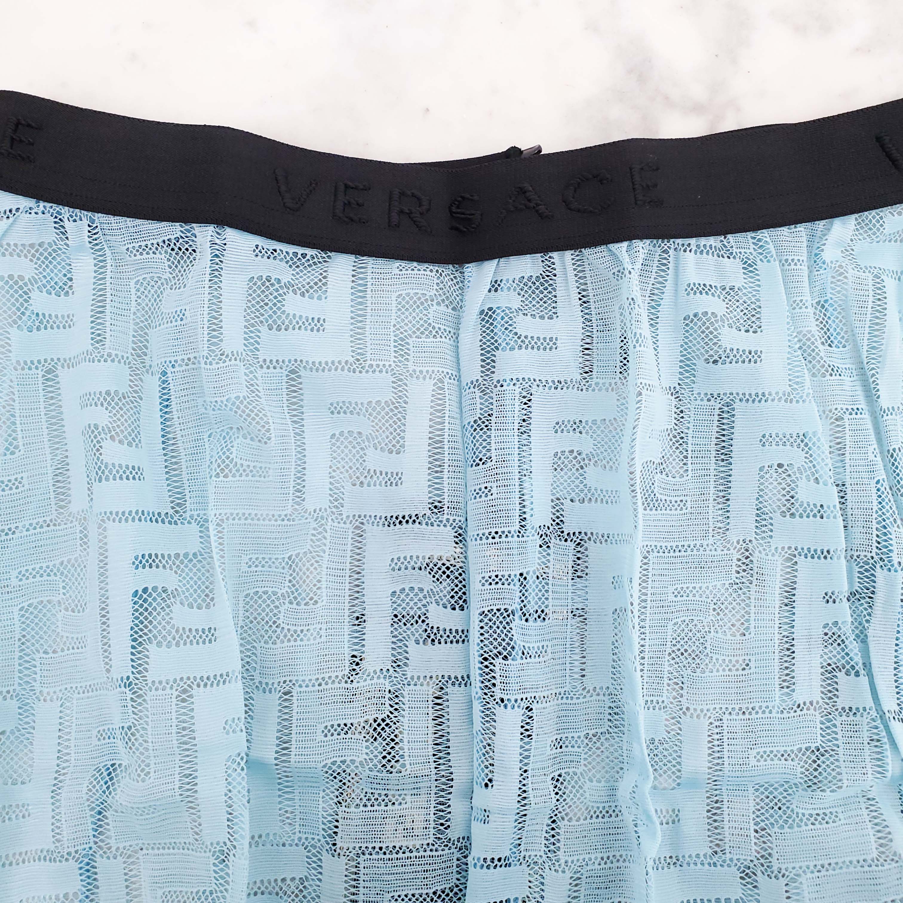 FENDACE BLUE LOGO TIGHTS - SIZE M