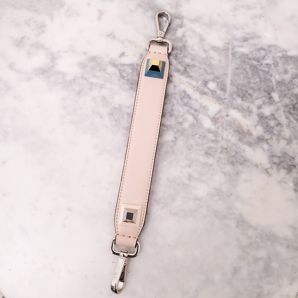 FENDI BABY PINK 'MINI KAN' SHOULDER BAG