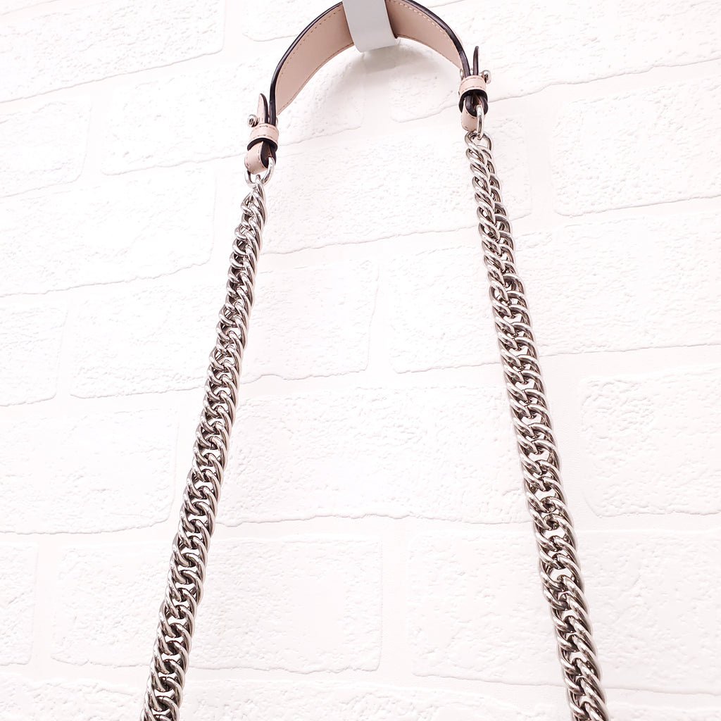 FENDI BABY PINK 'MINI KAN' SHOULDER BAG
