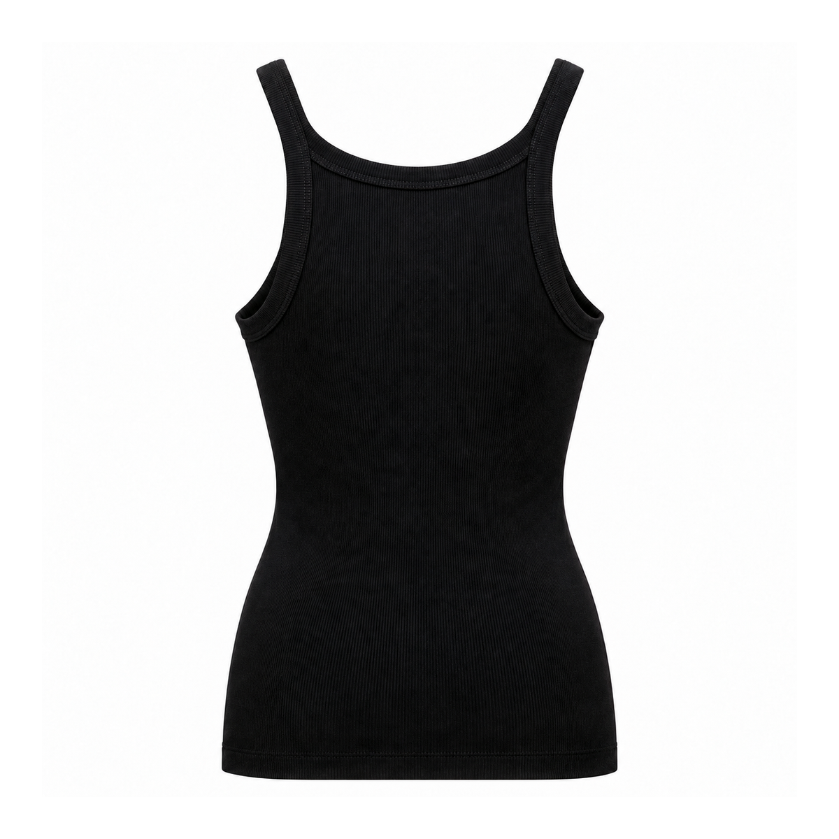 FENDI BLACK LOGO TANK TOP - SIZE XS