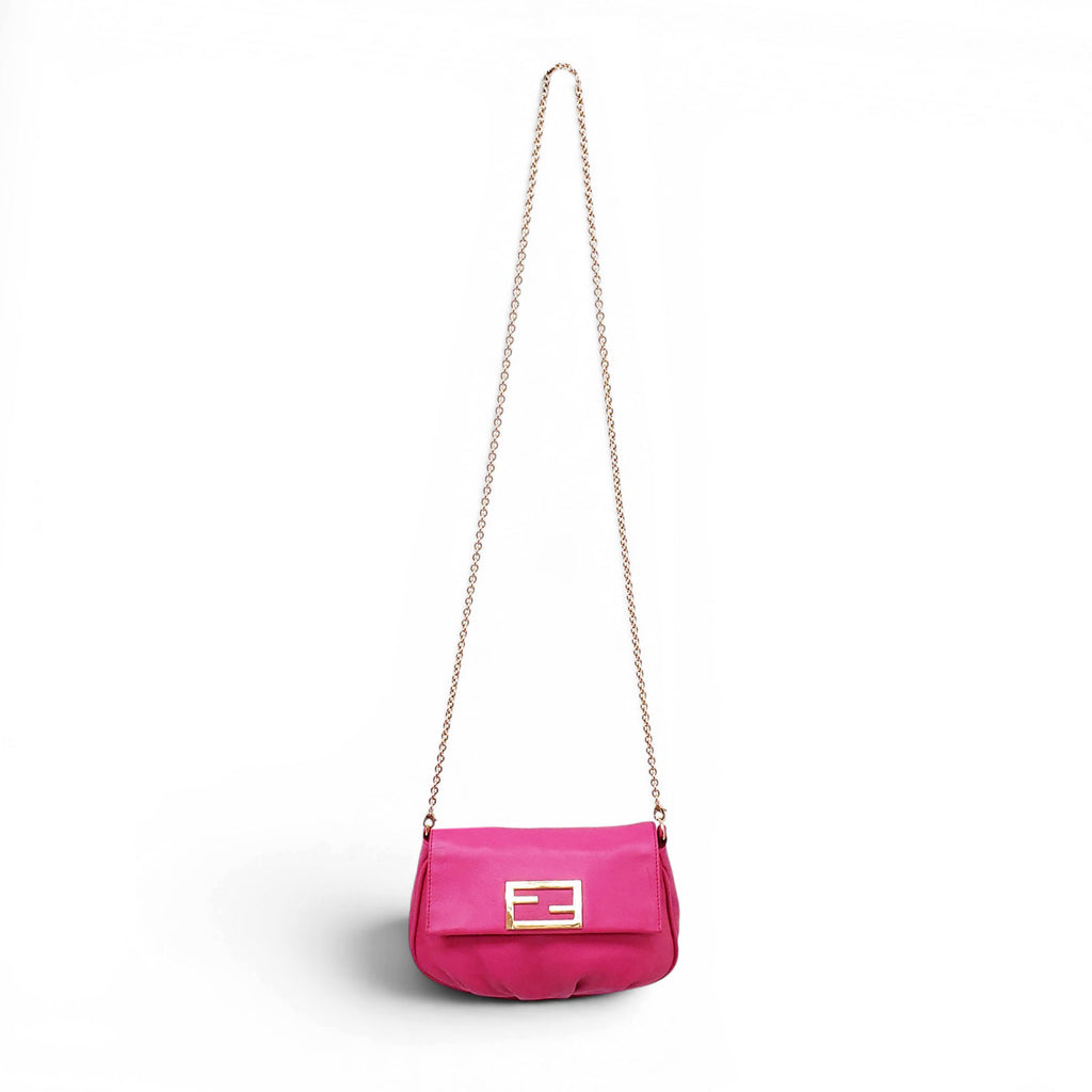 FENDI PINK POUCHETTE CROSSBODY BAG