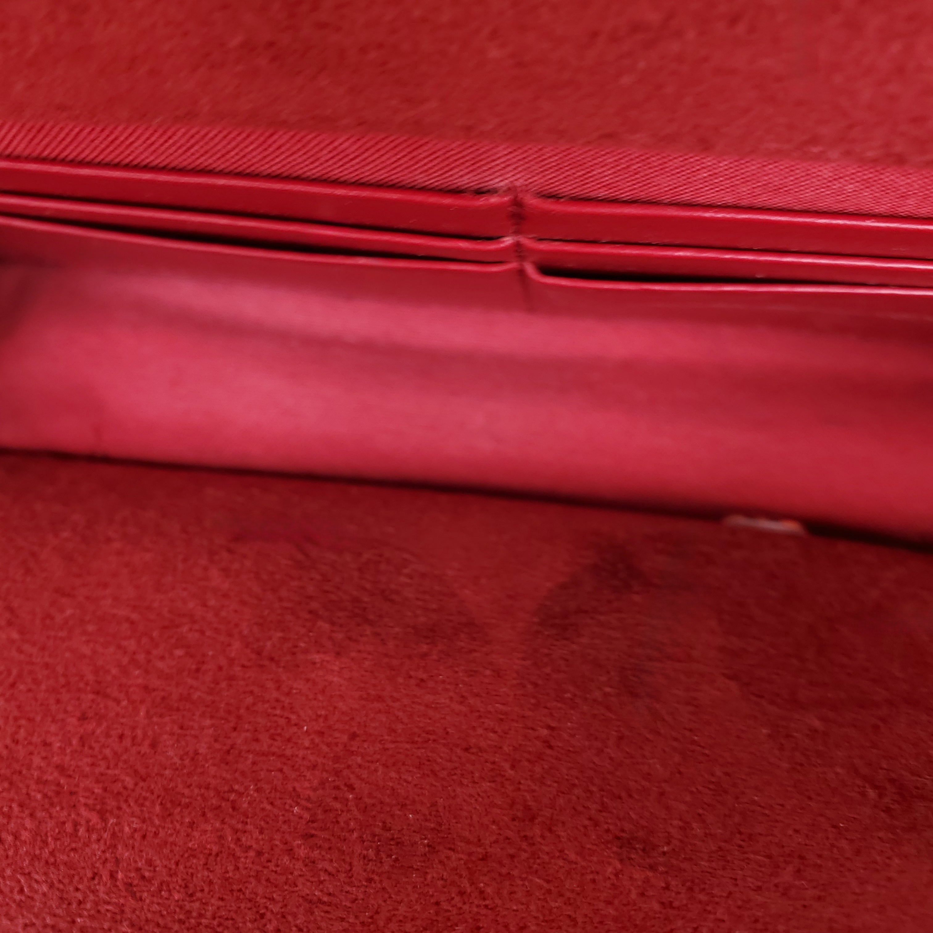 FENDI RED LEATHER MONSTER WALLET ON CHAIN