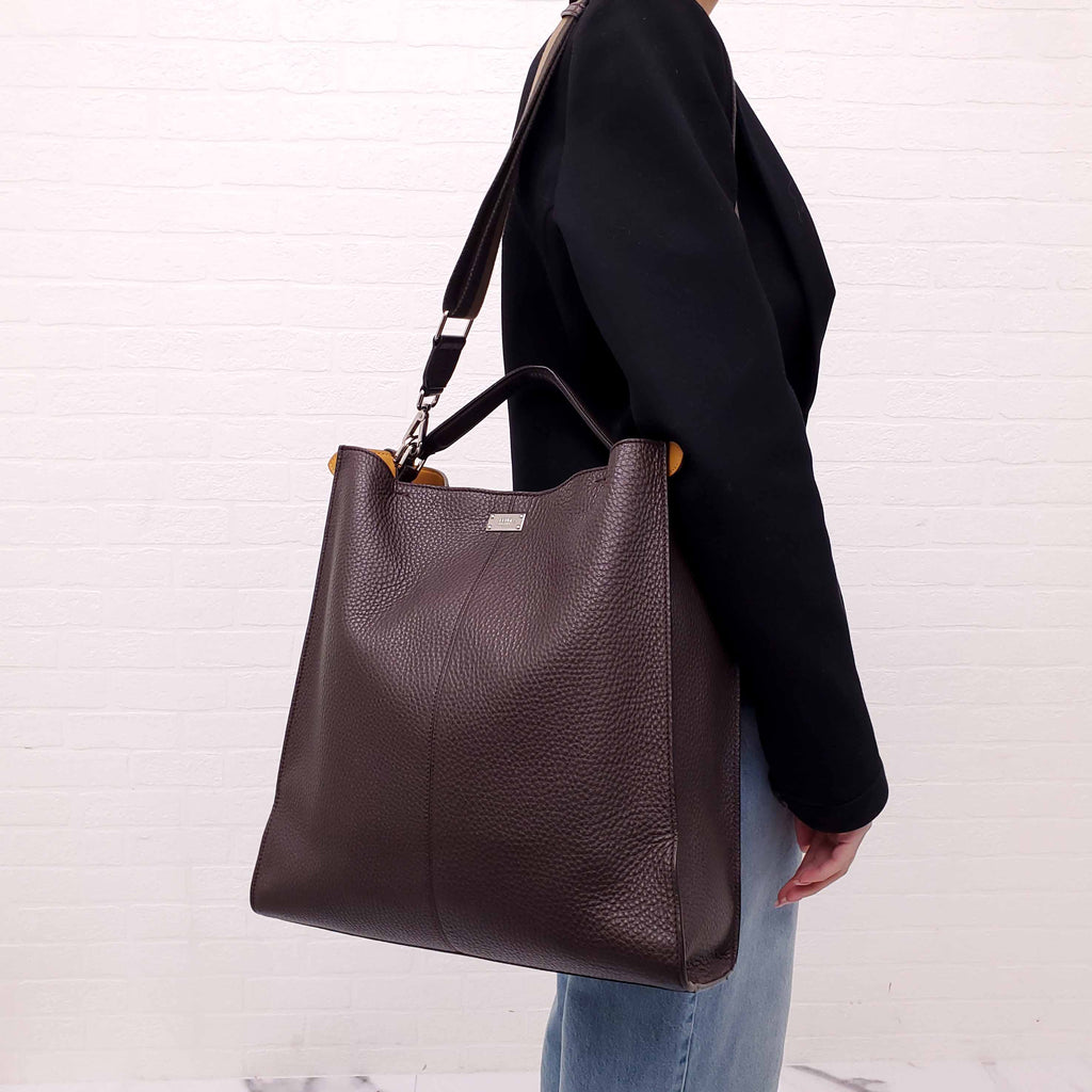 FENDI ROMANO PEEKABOO X-LITE TOTE BAG