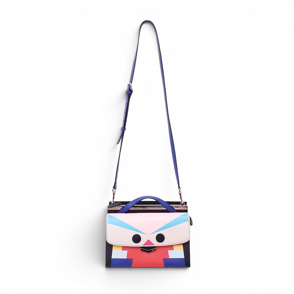 FENDI SMALL FACES TOP HANDLE BAG